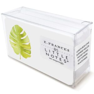 Tropical Leaf Little Notes Box 85 Note Cards by E. Frances