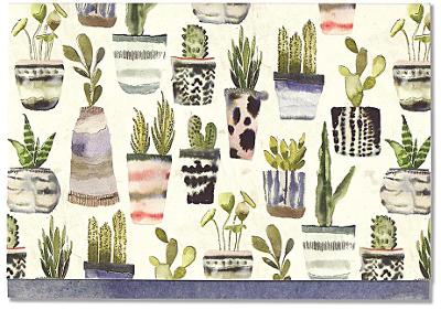 Note Card Watercolor Succulents by Inc Peter Pauper Press ISBN:9781441326584