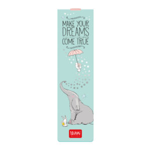 MAKE YOUR DREAMS COME TRUE ELEPHANT ELASTIC BOOKMARK