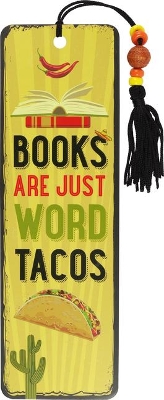 Books Are Word Tacos Beaded Bookmark by Peter Pauper Press Inc ISBN:9781441334114