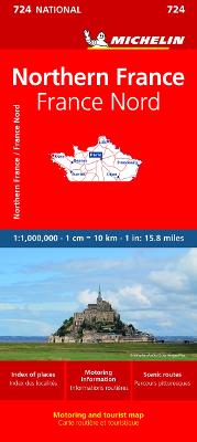 Northern France - Michelin National Map 724 by Michelin ISBN:9782067171138