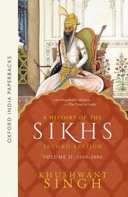 A History of the Sikhs by Khushwant Singh ISBN:9780195673098