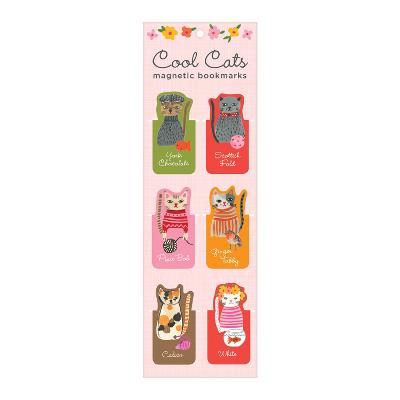 Cool Cats Magnetic Bookmarks by Galison ISBN:9780735354302