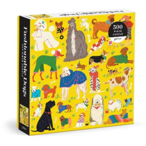 Fashionable Dogs 500 Piece Puzzle by Galison ISBN:9780735382718