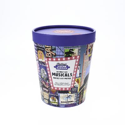 50 Must-See Musicals Bucket List 1000-Piece Puzzle by Ridley's Games ISBN:9781797229133
