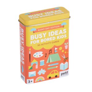 Rainy Day Edition Busy Ideas for Bored Kids 50 Activity Cards by Petit Collage