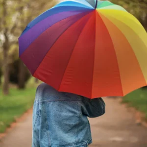 Large Rainbow Umbrella by Legami