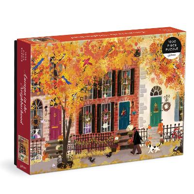 Autumn in the Neighborhood 1000 Piece Puzzle by Galison ISBN:9780735375284