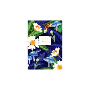 Down the Garden Path Blue Mushroom A5 Notebook by Collins