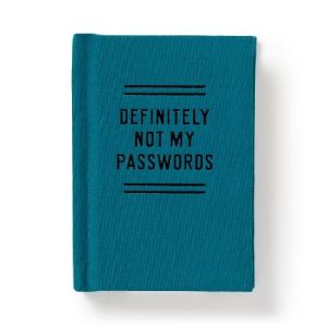 Definitely Not My Passwords - Password Diary by Brass Monkey ISBN:9780735382992