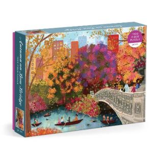Joy Laforme Autumn on Bow Bridge 1000 Piece Puzzle by Galison ISBN:9780735386105