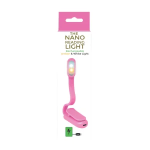 Pink Nano Reading Light by Artico