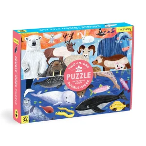 Arctic Above & Below 100 Piece Double-Sided Puzzle by Galison Mudpuppy