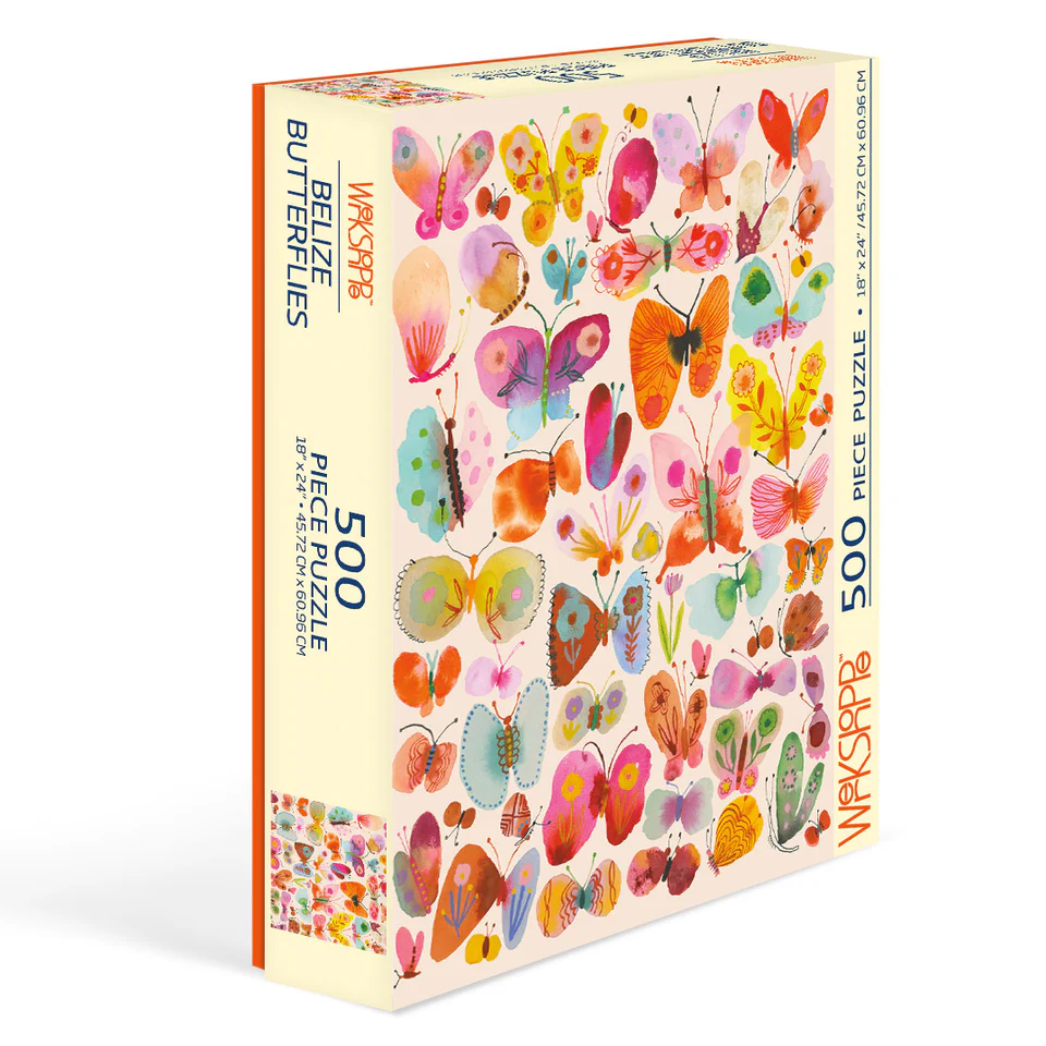 Belize Butterflies 500 Piece Puzzle by WerkShoppe