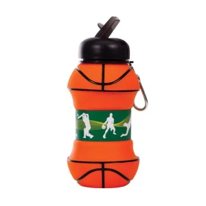 BASKETBALL COLLAPSIBLE SPORTS BOTTLE