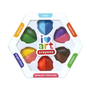 I Heart Art Erasable Crayons by Ooly