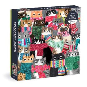 Wintry Cats 500 Piece Puzzle by Galison ISBN:9780735373693