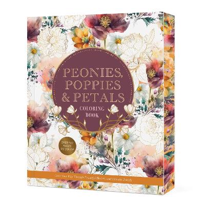 Peonies, Poppies & Petals Coloring Book by Editors of Chartwell Books