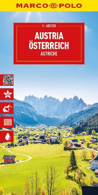 Austria Marco Polo Map by Marco Polo ISBN:9783575022059