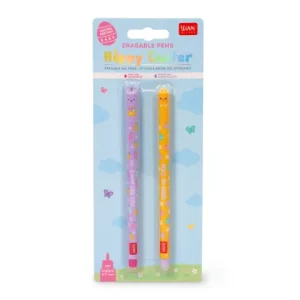 Hoppy Easter Set of Two Erasable Gel Pens Pink and Purple Ink by Legami