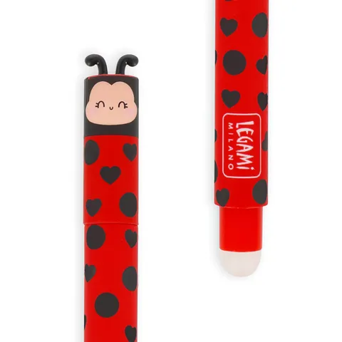 Ladybug Erasable Gel Pen Red Ink by Legami
