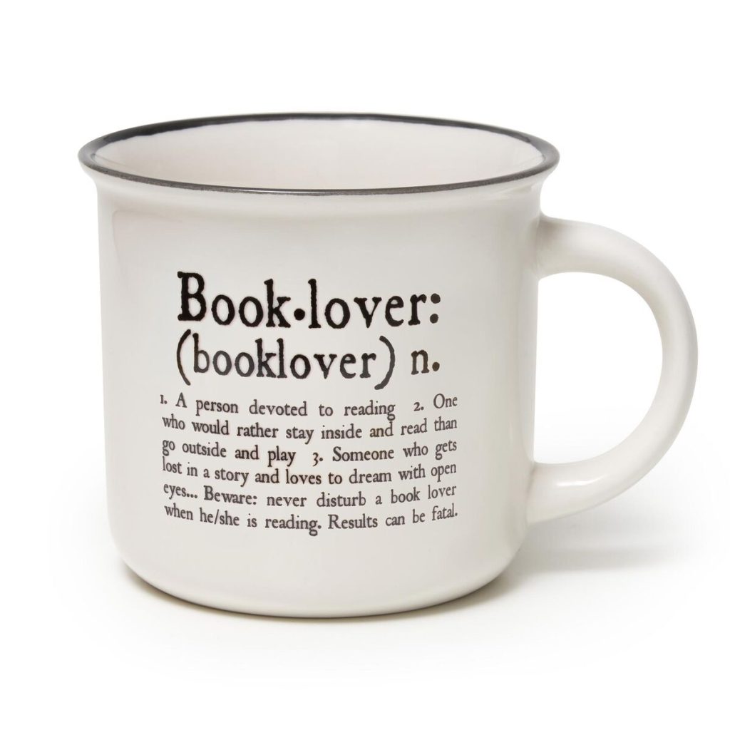 BOOK LOVER 350ML BONE CHINA MUG