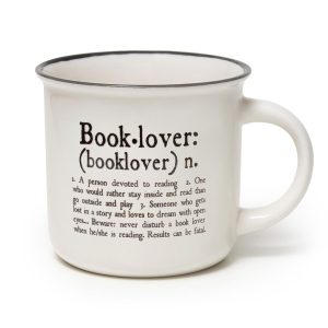 BOOK LOVER 350ML BONE CHINA MUG