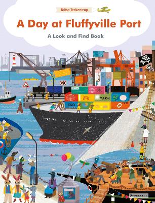 A Day at Fluffyville Port: A Look and Find Book by Britta Teckentrup ISBN:9783791376448