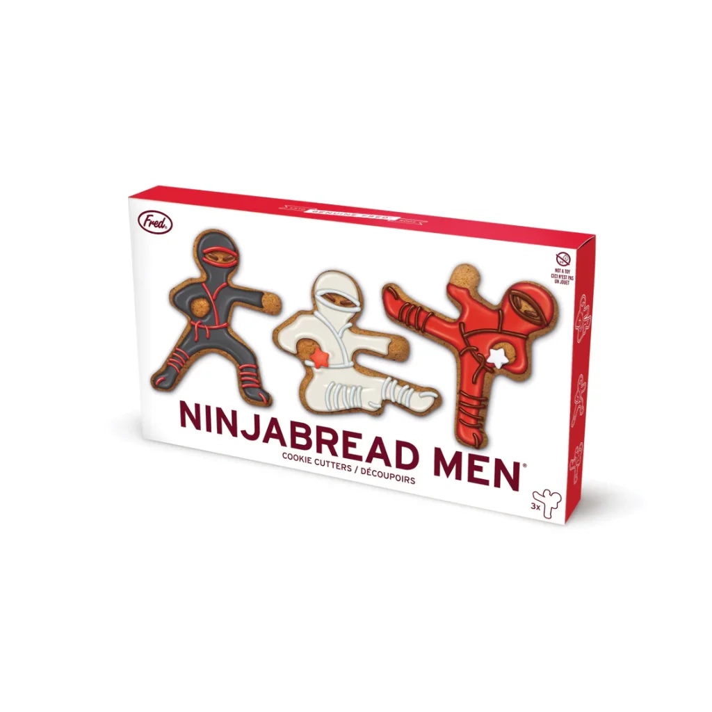 NINJABREAD MEN COOKIE CUTTER SET OF 3