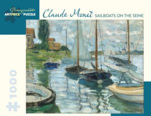 Claude Monet  Sailboats on the Seine 1000 Piece Jigsaw Puzzle by Claude Monet ISBN:9780764976667