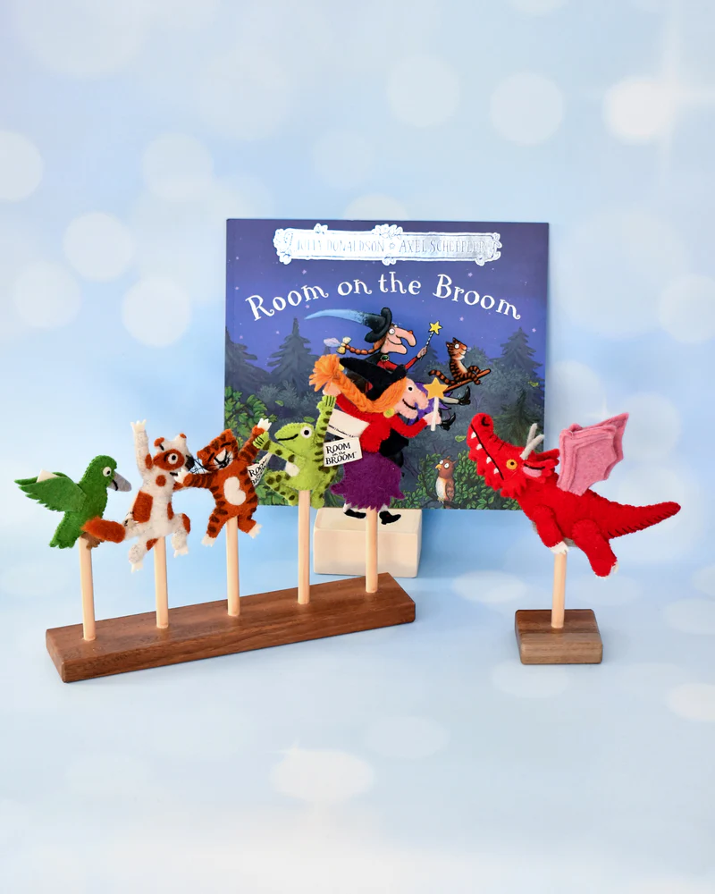 The Room on the Broom Finger Puppets Set by Tara Treasures