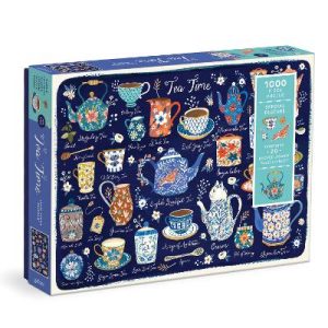 Tea Time 1000 Piece Puzzle with Shaped Pieces by Galison ISBN:9780735374935