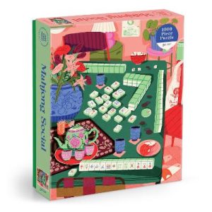 Mahjong Social 1000 Piece Puzzle by Galison ISBN:9780735389014